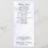 Marmer bruiloft programma's (Achterkant)