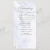 Marmer bruiloft programma's (Voorkant / Achterkant)