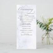 Marmer bruiloft programma's (Staand voorkant)