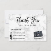 Marmer Camera Hartelijk dank voor sociaal mediasys (Voorkant)