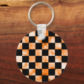 Marmer Checkerboard Sleutelhanger (Voorkant)