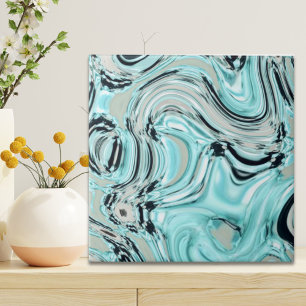 marmer chic swirls mint oceaanwater zee aqua blue  tegeltje