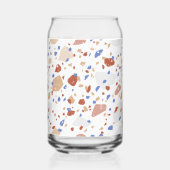 Marmer Chips Retro Terrazzo Patroon Kan Glas (Achterkant)
