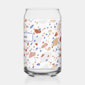 Marmer Chips Retro Terrazzo Patroon Kan Glas (Links)
