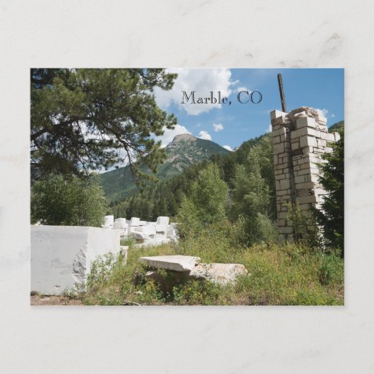 Marmer, CO Briefkaart (Voorkant)