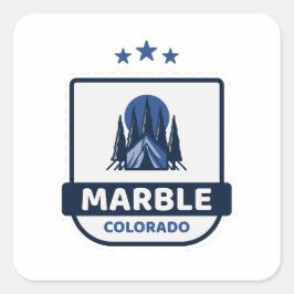Marmer - Colorado Vierkante Sticker