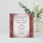 Marmer Columns Opvanggebied Wijn bruiloft Kaart (Staand voorkant)