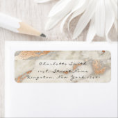 Marmer Copper Roos Black Grey RSVP Etiket (Insitu)