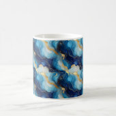 Marmer Decorative Blau Gouden Mok (Center)