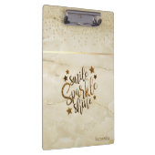 Marmer, Diamonds, Smile Sparkle Shine - Gepersonal Klembord (Rechts)