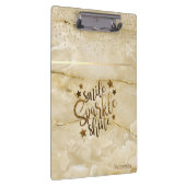 Marmer, Diamonds, Smile Sparkle Shine - Gepersonal Klembord (Rechts)