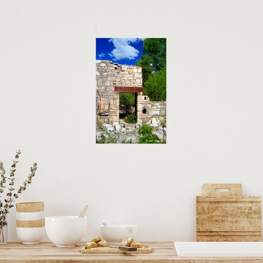 Marmer Doorway Poster (Keuken)