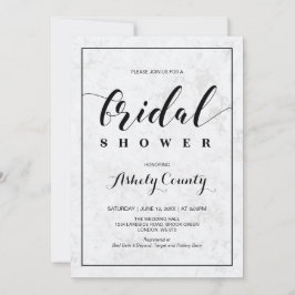 Marmer | Eenvoudig modern Vrijgezellenfeest voor t Kaart