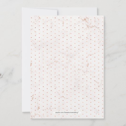 Marmer | Eenvoudige moderne Typografie Engagement  Kaart (Achterkant)