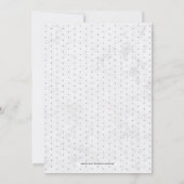 Marmer | Eenvoudige moderne Typografie Engagement  Kaart (Achterkant)