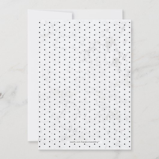 Marmer | Eenvoudige moderne Typografie Engagement Kaart (Achterkant)