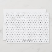 Marmer | Eenvoudige moderne typografie-weddenschap Kaart (Achterkant)
