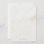 Marmer | Eenvoudige moderne typografie-weddenschap Kaart (Achterkant)