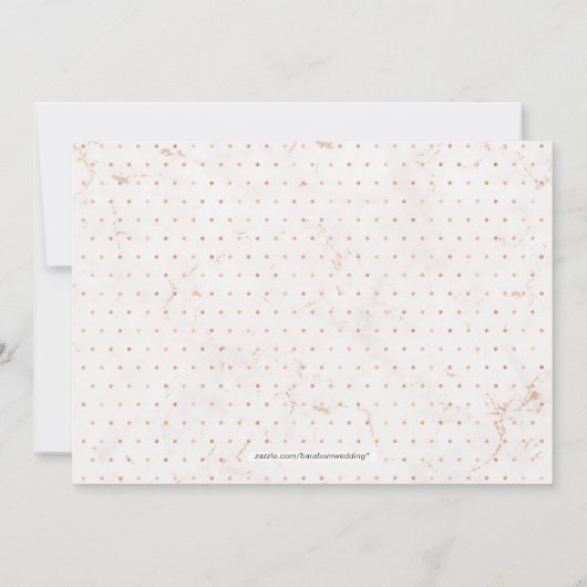 Marmer | Eenvoudige moderne typografie-weddenschap Kaart (Achterkant)