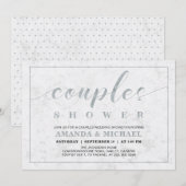 Marmer | Eenvoudige moderne weduwenschoen Kaart (Voorkant / Achterkant)