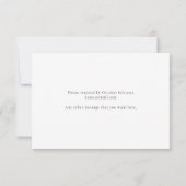 Marmer effect RSVP kaart met bericht (Achterkant)