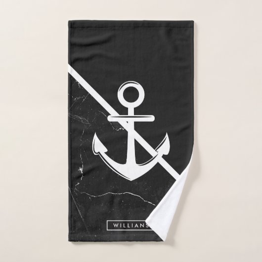 Marmer en Anchor Bad Handdoek (Handdoek)