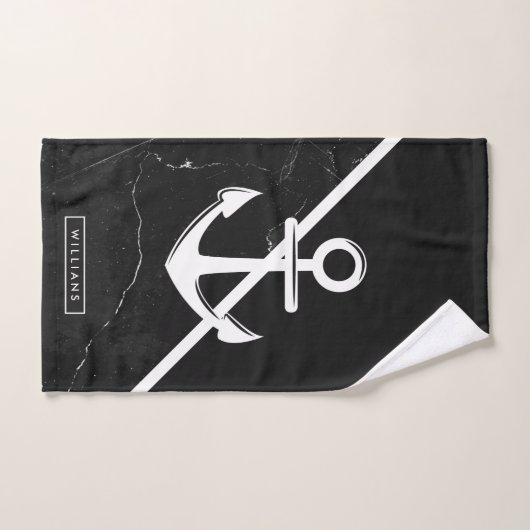 Marmer en Anchor Bad Handdoek (Handdoek)