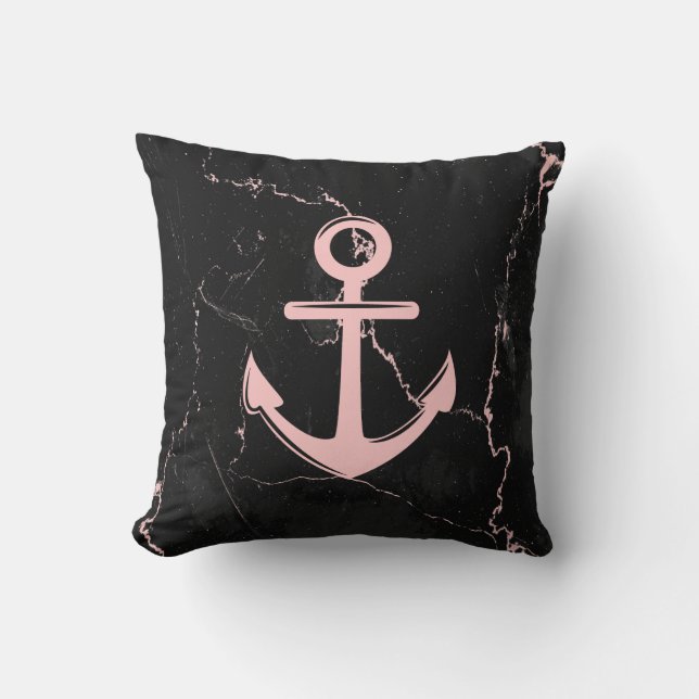 Marmer en Anchor Kussen (Voorkant)