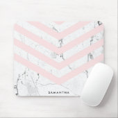 Marmer en Chevron Muismat (Met muis)
