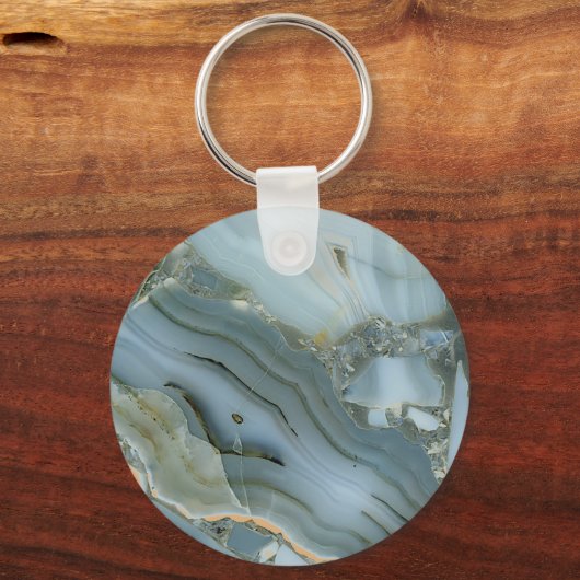 Marmer en Crystal Sleutelhanger (Voorkant)