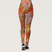 Marmer en design texturen leggings (Achterkant)