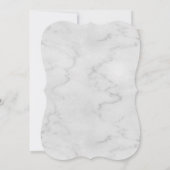 Marmer en Faux Roos Goud Ananas Vrijgezellenfeest Kaart (Achterkant)