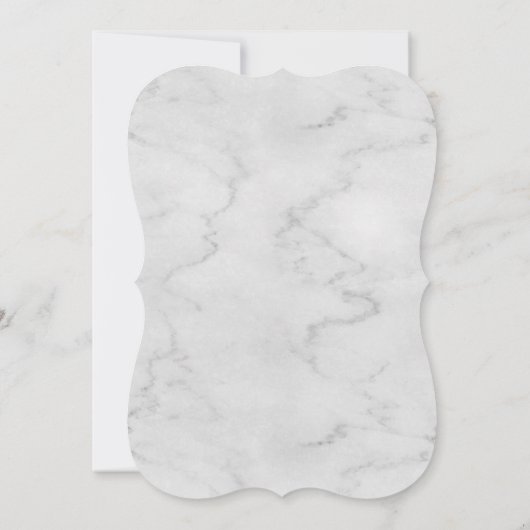 Marmer en Faux Roos Goud Ananas Vrijgezellenfeest Kaart (Achterkant)