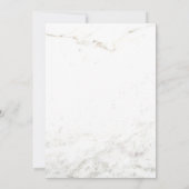 Marmer en Faux Roos Goud Geometrisch Baby shower Kaart (Achterkant)