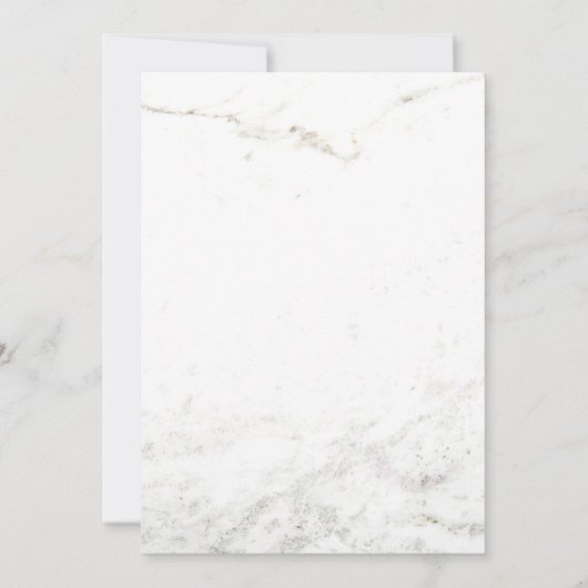 Marmer en Faux Roos Goud Geometrisch Baby shower Kaart (Achterkant)