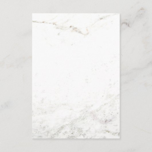 Marmer en Faux Roos Gouden Geometrische Gast Detai Informatiekaartje (Achterkant)