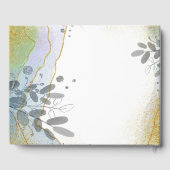 Marmer en gebladerte gastenboek (Achterkant)