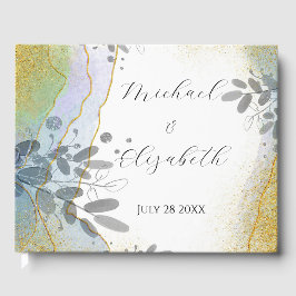 Marmer en gebladerte gastenboek