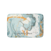 Marmer en Glitter Abstract Badmat (Voorkant)