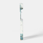 Marmer en Glitter Abstract iPhone Hoesje (Linkerkant)