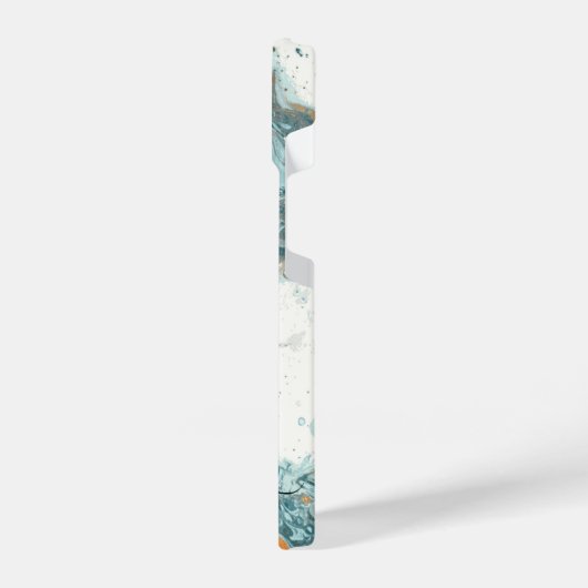 Marmer en Glitter Abstract iPhone Hoesje (Linkerkant)