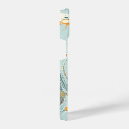 Marmer en Glitter Abstract iPhone Hoesje (Rechterkant)