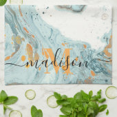 Marmer en Glitter Abstract Theedoek (Gevouwen)