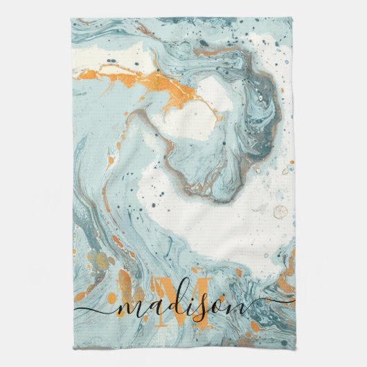 Marmer en Glitter Abstract Theedoek (Verticaal)