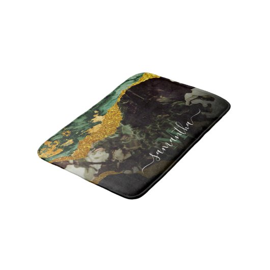 Marmer en Glitter Abstracte Textuur Badmat (Gekanteld)