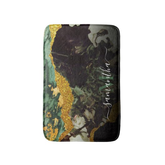 Marmer en Glitter Abstracte Textuur Badmat (Voorkant Verticaal)