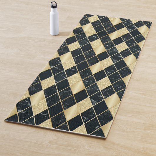 Marmer en Glitter Art Deco Yoga Mat (In situ)