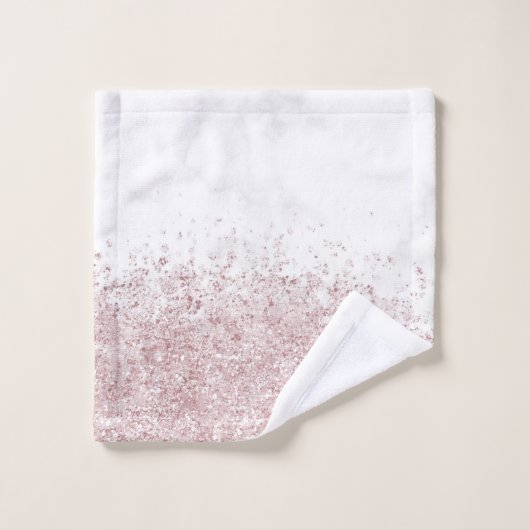 Marmer en Glitter Bad Handdoek (Wasdoekje)