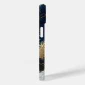 Marmer en Glitter Case-Mate iPhone Case (Achterkant / Rechts)