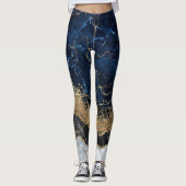 Marmer en Glitter Leggings (Voorkant)
